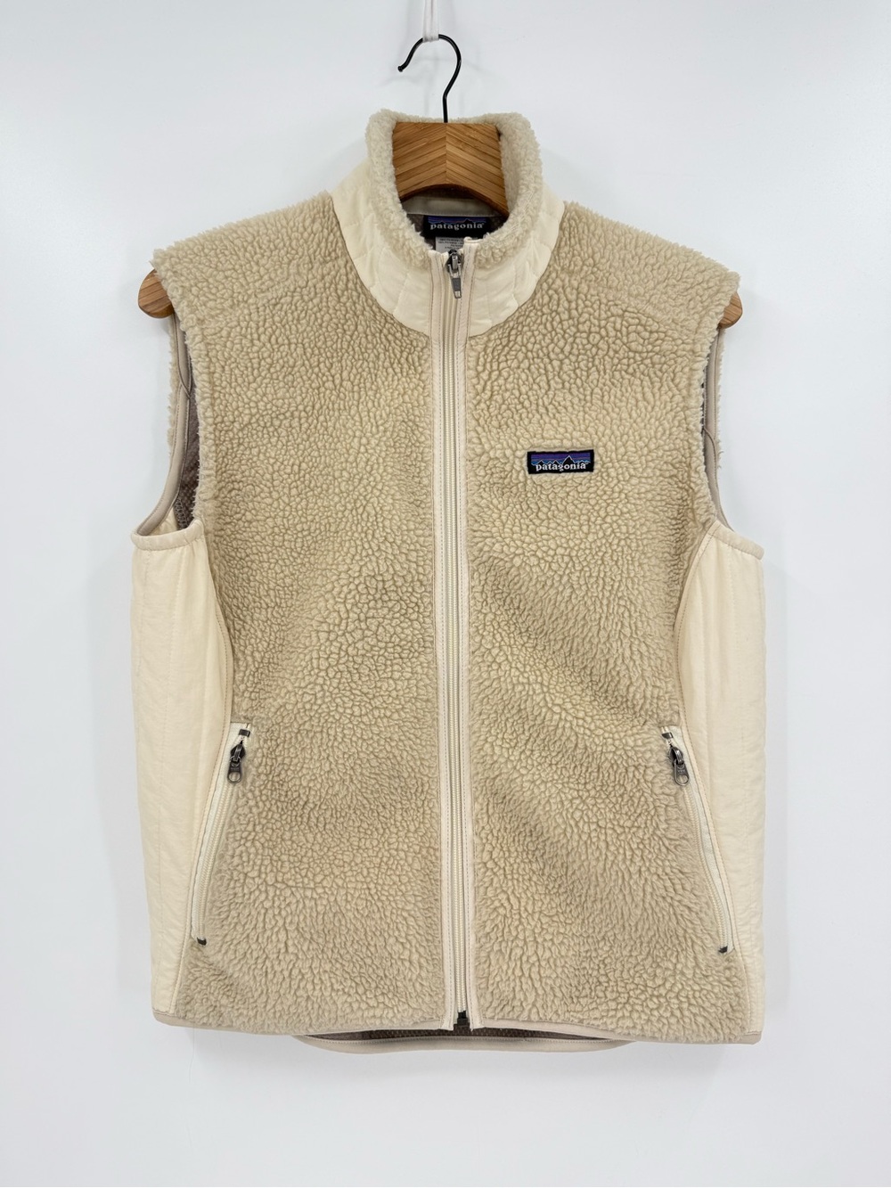 Patagonia Women's Retro X Fleece Sherpa 
Deep Pile Vest Natural Mushroom L